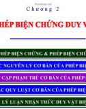 Bài giảng Những Nguyên lý cơ bản của chủ nghĩa Mác - Lênin: Chương 2