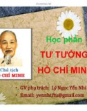 Bài giảng Giới thiệu môn Tư tưởng Hồ Chí Minh - Lý Ngọc Yến Nhi