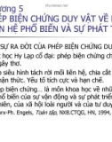 Phép biện chứng duy vật về mối liên hệ phổ biến