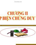 Chương số 2: Phép biện chứng Duy vật