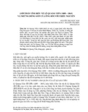 Góp phần tìm hiểu về Lê Quang Tiến (1809 – 1863) và những đóng góp của ông đối với triều Nguyễn