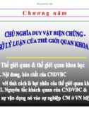 Bài giảng Lịch sử triết học - Chương 5