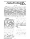 Quan điểm của Đảng về vấn đề con người và phát huy nhân tố con người thời kỳ đổi mới