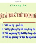 Bài giảng Lịch sử triết học - Chương 3