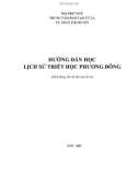 Triết học Lịch sử phương đông: Phần 1