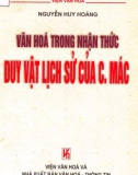 Tìm hiểu văn hoá trong nhận thức duy vật lịch sử của C. Mác: Phần 1