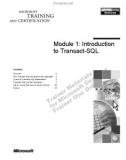 Module 1: Introduction to Transact-SQL