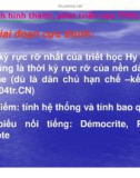 Bài giảng Quá trình hình thành, phát triển của triết học Hi Lạp cổ đại