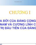 Sự ra đời của đảng cộng sản Việt Nam và cương lĩnh chính trih đầu tiên của Đảng