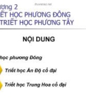 Bài giảng Triết học phương Đông và triết học phương Tây