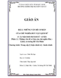 Giáo án Những vấn đề cơ bản của chủ nghĩa Mác - Lênin, tư tưởng Hồ Chí Minh: Bài 2 - Những vấn đề cơ bản của chủ nghĩa duy vật lịch sử