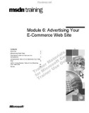 Module 6: Advertising Your E-Commerce Web Site