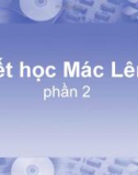 Bài giảng Triết học Mác Lênin: Phần 2