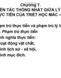 Bài giảng Triết học - Chương 7