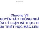 Bài giảng Triết học nâng cao - Chương 7