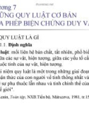 Bài giảng Triết học: Chương 7 - ĐH Ngân hàng TP.HCM