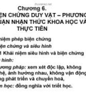 Bài giảng Triết học - Chương 6