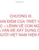 Bài giảng Triết học (cao học): Chương XI