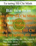 Tiểu luận Quan điểm Hồ Chí Minh về vai trò của con người và chiến lược 'trồng người'