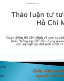 Thảo luận Tư tưởng Hồ Chí Minh