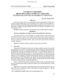 Vai trò của mô phỏng trong hoạt động nghiên cứu khoa học và giảng dạy chuyên ngành Điện tử công suất