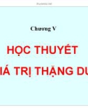 Bài giảng Chương V: Học thuyết giá trị thặng dư