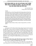 Quá trình kiến tạo, xác lập, bổ sung, phát triển nền tảng tư tưởng của Đảng - qua các văn kiện đại hội Đảng Cộng sản Việt Nam