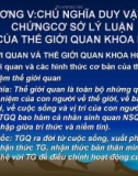 Bài giảng Những nguyên lý của chủ nghĩa Mác - Lênin