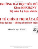 Bài giảng Kinh tế chính trị Mác-Lênin: Chương 2 - ThS. Nguyễn Thị Thu