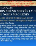 Bài giảng Những nguyên lý cơ bản của Chủ nghĩa Mác-Lênin: Bài mở đầu - ThS. Nguyễn Thị Huệ