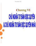 Bài giảng Chương VI: Chủ nghĩa tư bản độc quyền và chủ nghĩa tư bản độc quyền nhà nước