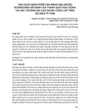 Vận dụng bảng điểm cân bằng (Balanced Scorecard) để đánh giá th nh quả hoạt động tại các Trường Đại học ngoài công lập trên địa bàn TP.HCM