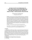 Sử dụng sơ đồ tư duy nhằm nâng cao chất lượng giảng dạy học phần tiếng Việt cho sinh viên ngành Giáo dục tiểu học ở khoa Sư phạm – trường Đại học Thủ đô Hà Nội