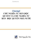 Bài giảng Chương 6: Chủ nghĩa tư bản độc quyền và chủ nghĩa tư bản độc quyền nhà nước - ThS. Nguyễn Thị Diệu Phương