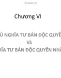 Bài giảng Chương VI: Chủ nghĩa tư bản độc quyền và chủ nghĩa tư bản độc quyền nhà nước (12tr)