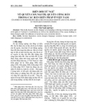 Biến đổi từ ngữ về quyền con người, quyền công dân trong các bản hiến pháp ở Việt Nam