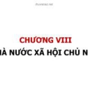 Bài giảng Lý luận nhà nước và pháp luật - Chương 8: Nhà nước xã hội chủ nghĩa