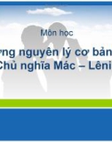 Bài giảng Những nguyên lý cơ bản của chủ nghĩa Mác - Lenin (Hà Thanh Minh): Phần 2