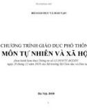 Bài giảng Chương trình giáo dục phổ thông môn Tự nhiên và xã hội