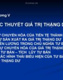 Bài giảng Học thuyết giá trị thặng dư