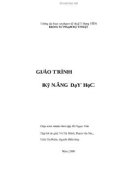 Giáo trình kỹ năng dạy học