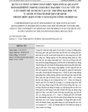 Quản lý chất lượng toàn diện TQM (Total Quality Management) trong giáo dục đại học và các yếu tố cần thiết để áp dụng tại các trường đại học về y - dược ở thành phố Hồ Chí Minh trong điều kiện cuộc cách mạng công nghiệp 4.0