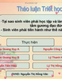 Tại sao sinh viên phải học tập và làm theo tấm gương đạo đức HCM