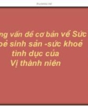 Bài giảng Những vấn đề cơ bản về sức khỏe sinh sản - Sức khỏe tình dục của Vị thành niên