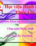 Bài giảng Tâm lý học đại cương - ThS. Nguyễn Thị Minh