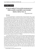 Từ quan điểm về 'bá quyền Panduranga' nhìn lại bối cảnh miền nam Champa trong thế kỷ VIII-IX