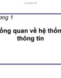 Bài giảng Chương 1: Tổng quan về hệ thống thông tin