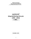 Ebook Lịch sử Đảng bộ phường Trần Phú (1981-2010)