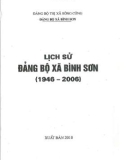 Ebook Lịch sử Đảng bộ xã Bình Sơn (1946-2006): Phần 1