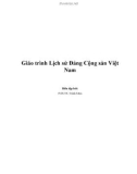 Giáo trình Lịch sử Đảng Cộng sản Việt Nam - PGS.TS Trình Mưu